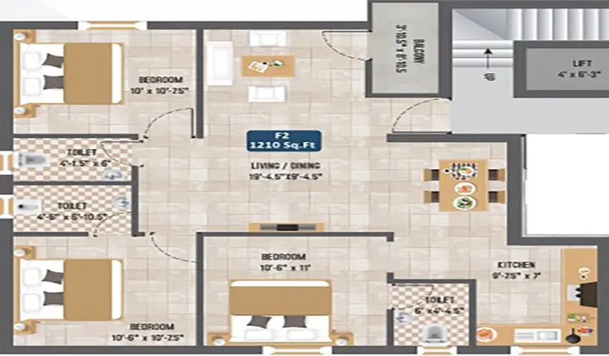 31599_threebhk_1210_Platina-1210