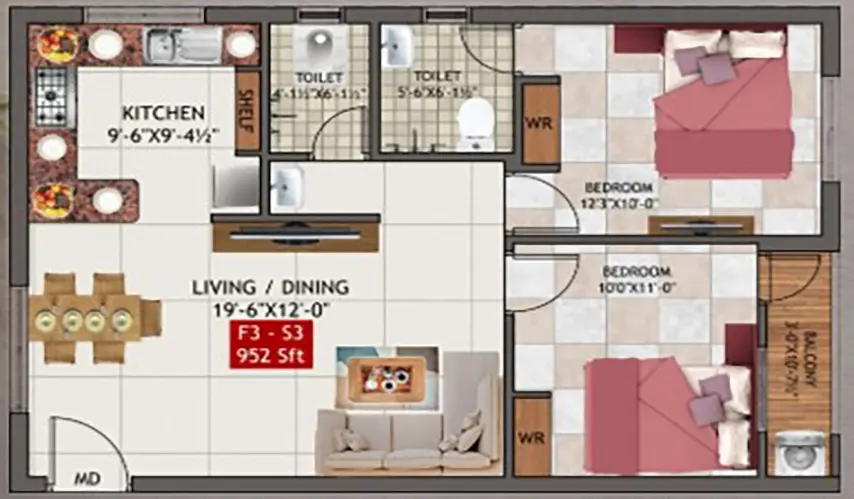 twobhk_952_Turquoise-952